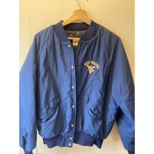 Vintage King Louie Pro Fit WVU Jacket Medium Made In USA West Virginia